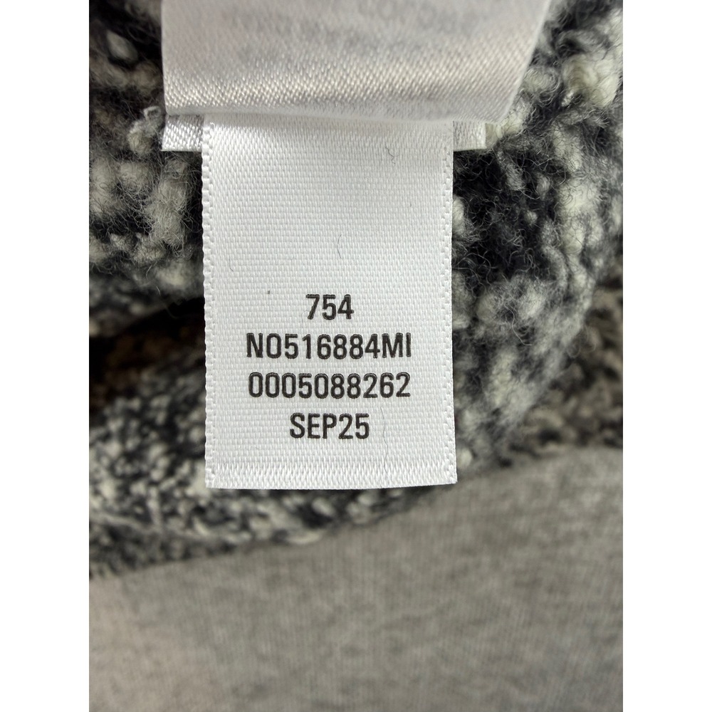 Nordstrom Sweater Vest Women's Small Black Ivory New Merino Wool Marl Knit - Picture 7 of 10